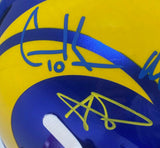 LOS ANGELES RAMS Super Bowl LVI Champions Autographed Riddell Speed Authentic Helmet with Multiple Signatures FANATICS LE 156