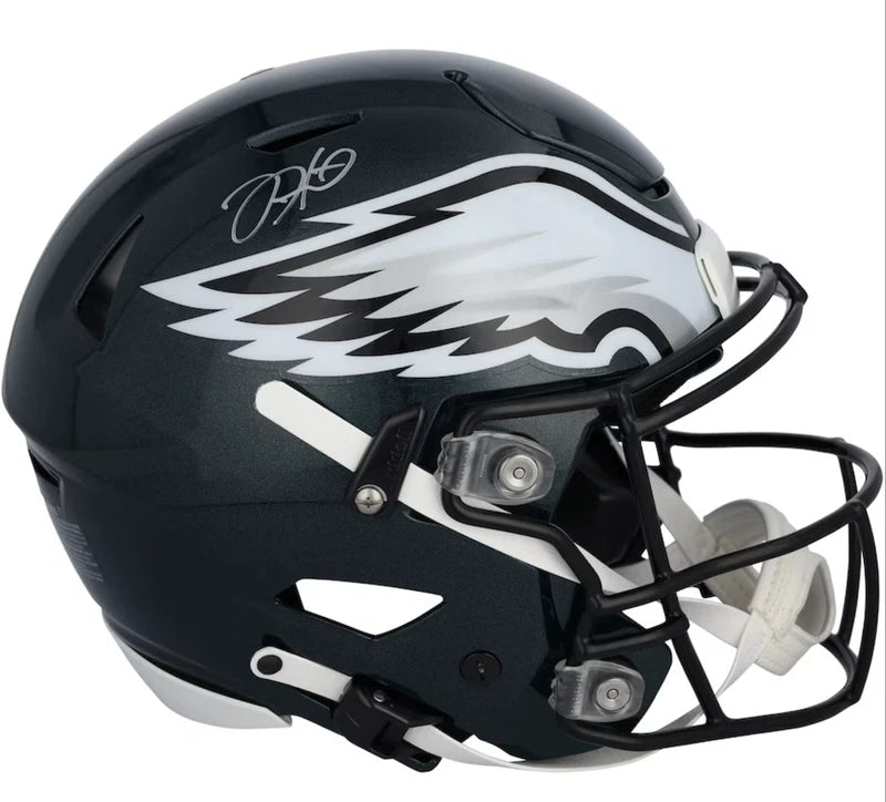 Jalen Hurts Autographed Philadelphia Eagles Super Bowl LIX Champions Logo Speedflex Authentic Helmet Fanatics