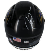 Ray Lewis Autographed Baltimore Ravens Speedflex Authentic Helmet Beckett Witnessed