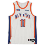 Jalen Brunson Autographed New York Knicks White Nike 2024-25 City Edition Authentic Jersey Fanatics