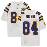 Randy Moss Autographed/Inscribed "HOF 18" Minnesota Vikings Mitchell & Ness White Authentic Jersey Fanatics