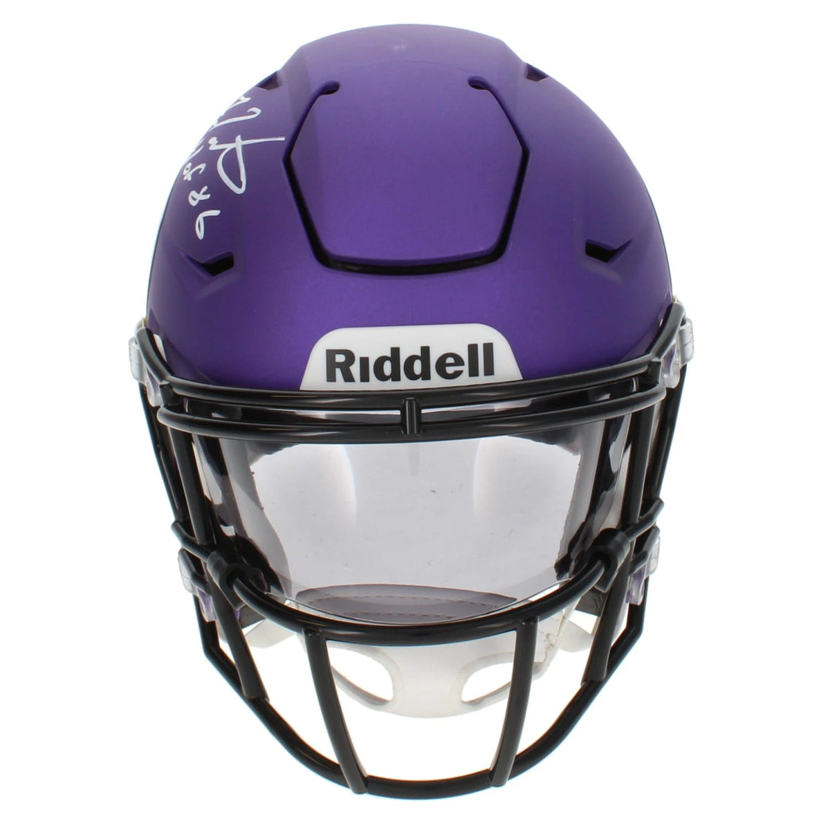 Fran Tarkenton Autographed/Inscribed "HOF 86" Minnesota Vikings Speedflex Midi Helmet Beckett Witnessed