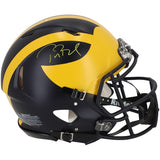 Tom Brady Autographed Michigan Wolverines Authentic Helmet Fanatics