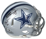 Drew Pearson Autographed/Inscribed "HOF '21" Dallas Cowboys Speed Mini Helmet Beckett Witnessed