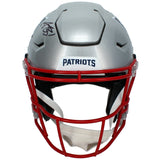 A.J. Brown Autographed New England Patriots Speedflex Authentic Helmet Beckett Witnessed