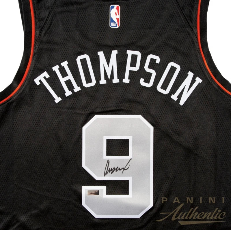 Ausar Thompson Autographed Detroit Pistons Black Nike 2023-24 City Edition Swingman Jersey Panini
