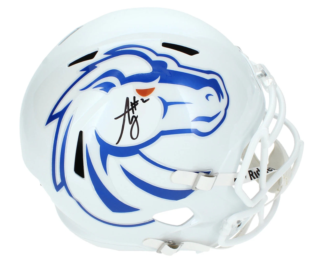 Ashton Jeanty Autographed Boise State Broncos Speed Full Size Helmet Beckett Witnessed