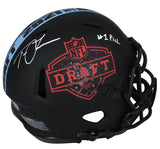 Trevor Lawrence Autographed/Inscribed "#1 Pick" 2021 Draft Logo Speed Authentic Helmet Fanatics