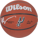 Victor Wembanyama Autographed San Antonio Spurs Logo Wilson Authentic Series Indoor/Outdoor Basketball Fanatics