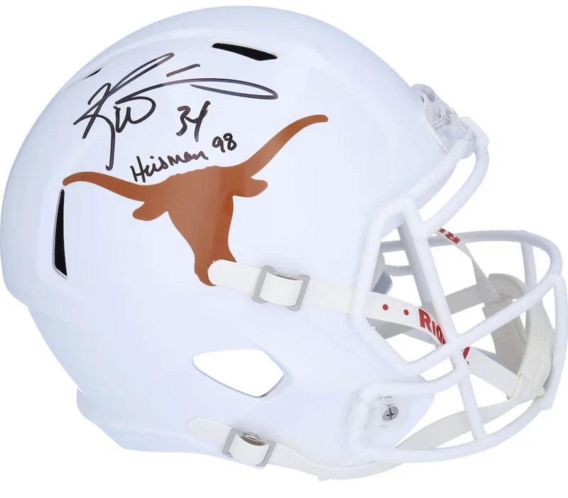 Ricky Williams Autographed/Inscribed "Heisman 98" Texas Longhorns Speed Full Size Helmet Fanatics
