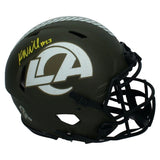 Kyren Williams Autographed (In Yellow) Los Angeles Rams 2022 Salute to Service Speed Authentic Helmet Beckett Witnessed