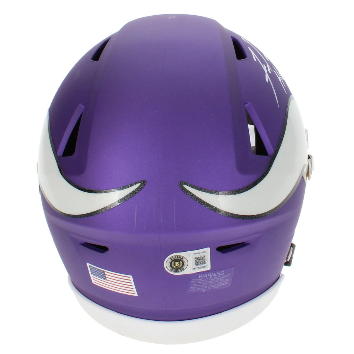 Fran Tarkenton Autographed/Inscribed "HOF 86" Minnesota Vikings Speedflex Midi Helmet Beckett Witnessed