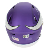 Fran Tarkenton Autographed/Inscribed "HOF 86" Minnesota Vikings Speedflex Midi Helmet Beckett Witnessed