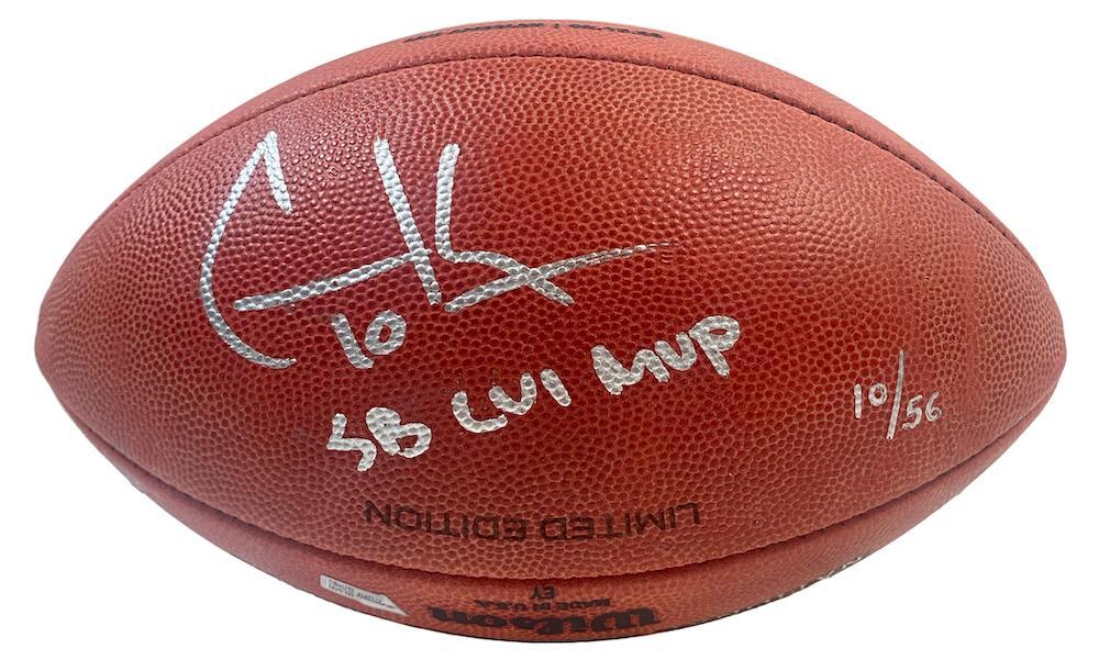 COOPER KUPP Autographed/Inscribed "SB LVI MVP" Los Angeles Rams SB LVI Champions Logo Wilson Duke Authentic Football FANATICS LE 10/56