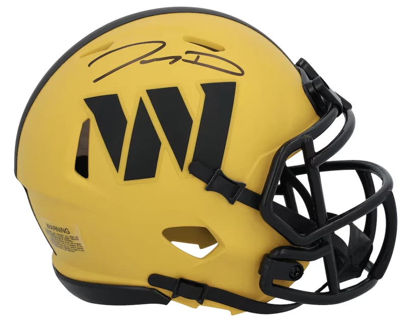 Jayden Daniels Autographed Washington Commanders RAVE Speed Mini Helmet Fanatics