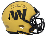 Jayden Daniels Autographed Washington Commanders RAVE Speed Mini Helmet Fanatics