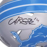 Amon-Ra St. Brown Autographed Detroit Lions Silver 2024 Speed Mini Helmet Fanatics