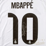 Kylian Mbappe Autographed 2025-26 Real Madrid Nike White Away Replica Jersey Panini