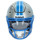 Calvin Johnson Autographed Detroit Lions Midi Speedflex Helmet Beckett Witnessed