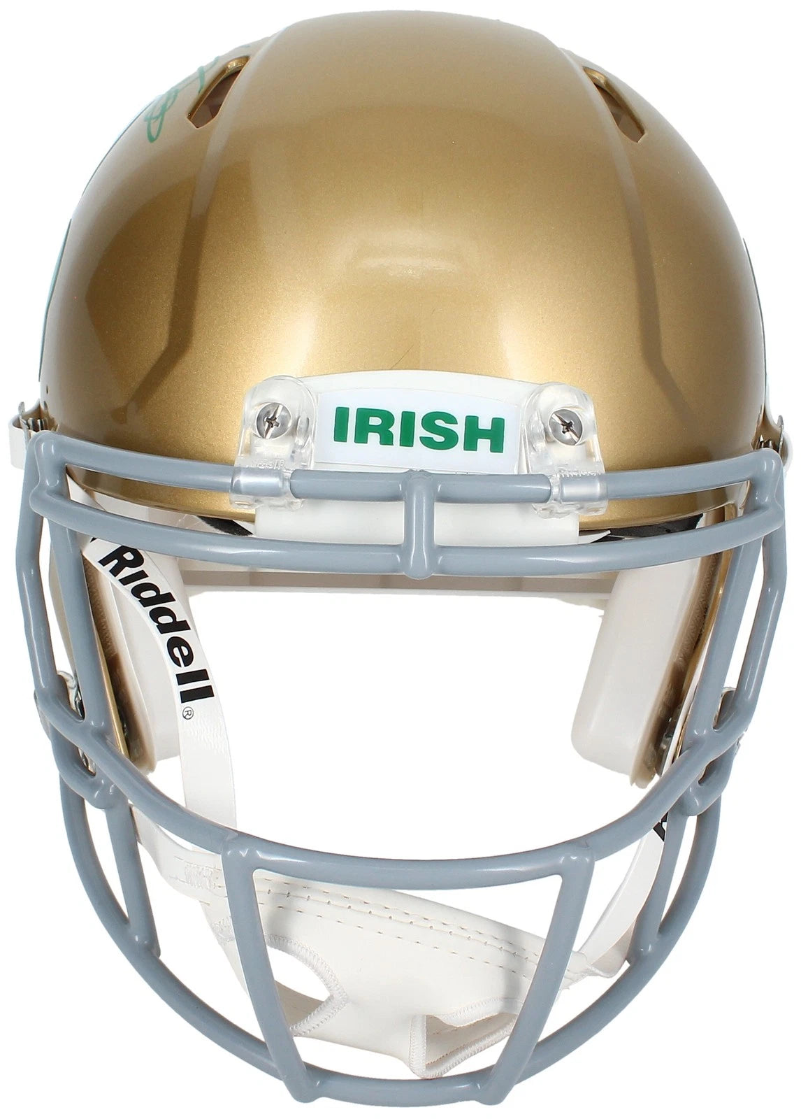 Raghib "Rocket" Ismail Autographed Notre Dame Fighting Irish 2022 Alternate Shamrock Speed Authentic Helmet Beckett Witnessed