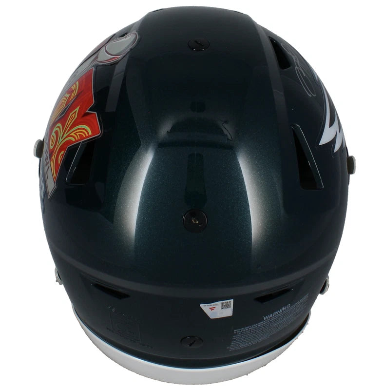 Jalen Hurts Autographed Philadelphia Eagles Super Bowl LIX Champions Logo Speedflex Authentic Helmet Fanatics