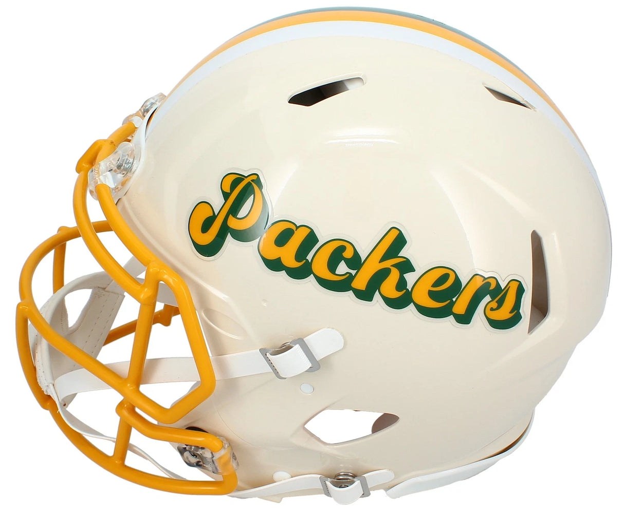 Jordan Love Autographed Green Bay Packers RETRO Speed Authentic Helmet Beckett Witnessed