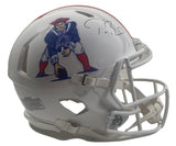 Tom Brady Autographed New England Patriots Throwback Speed Authentic Helmet Fanatics