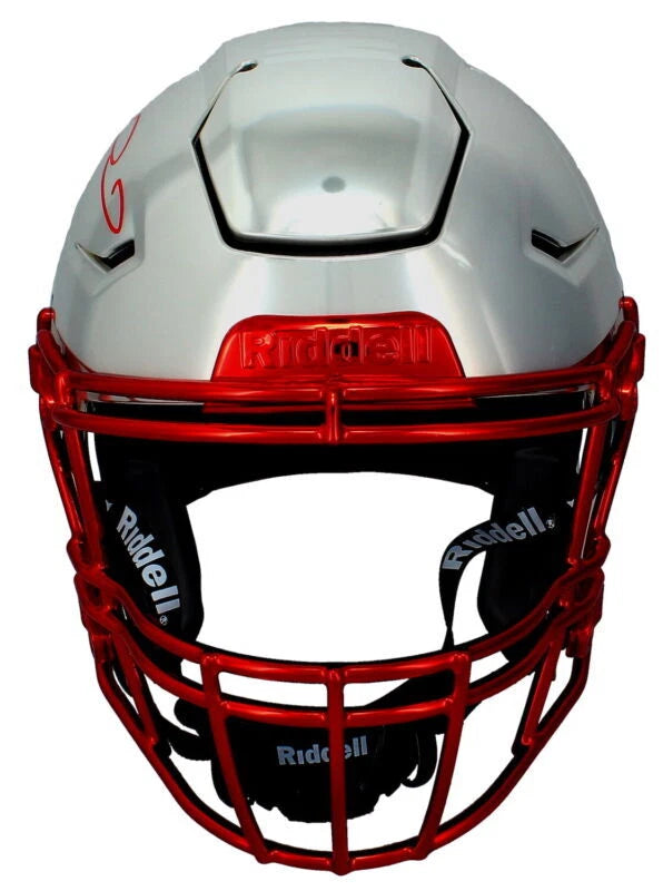 Patrick Mahomes Autographed Kansas City Chiefs Custom Chrome Inlay Ghost Speedflex Authentic Helmet Beckett Witnessed