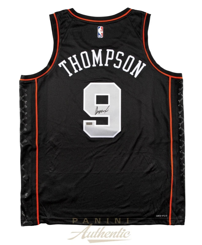 Ausar Thompson Autographed Detroit Pistons Black Nike 2023-24 City Edition Swingman Jersey Panini