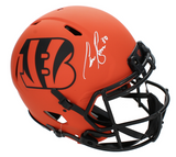 Chase Brown Autographed Cincinnati Bengals RAVE Speed Authentic Helmet Beckett Witnessed