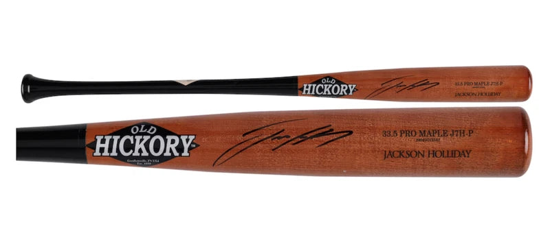 Jackson Holliday Autographed Old Hickory Game Model Bat Fanatics