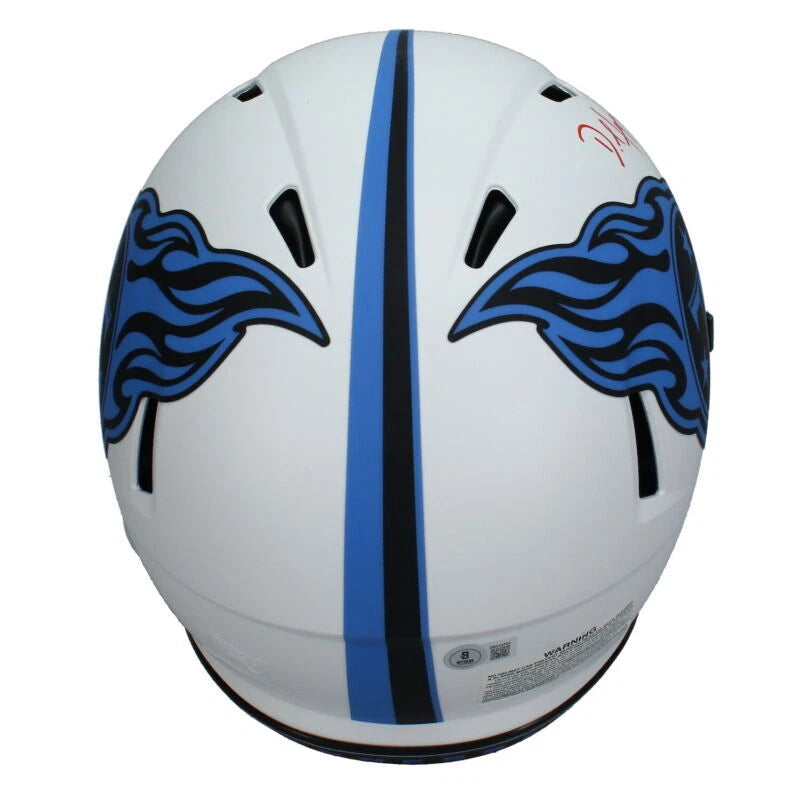 DeAndre Hopkins Autographed Tennessee Titans Speed Lunar Eclipse Authentic Helmet Beckett Witnessed