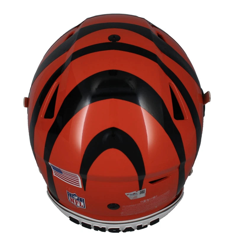 Joe Burrow Autographed/ Inscribed "2020 #1 Pick" Cincinnati Bengals Speedflex Authentic Helmet w/Visor & 3D Bumpers Fanatics