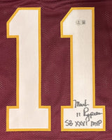 Mark Rypien Autographed/Inscribed "SB XXXVI MVP" #11 Maroon Jersey Beckett Witnessed