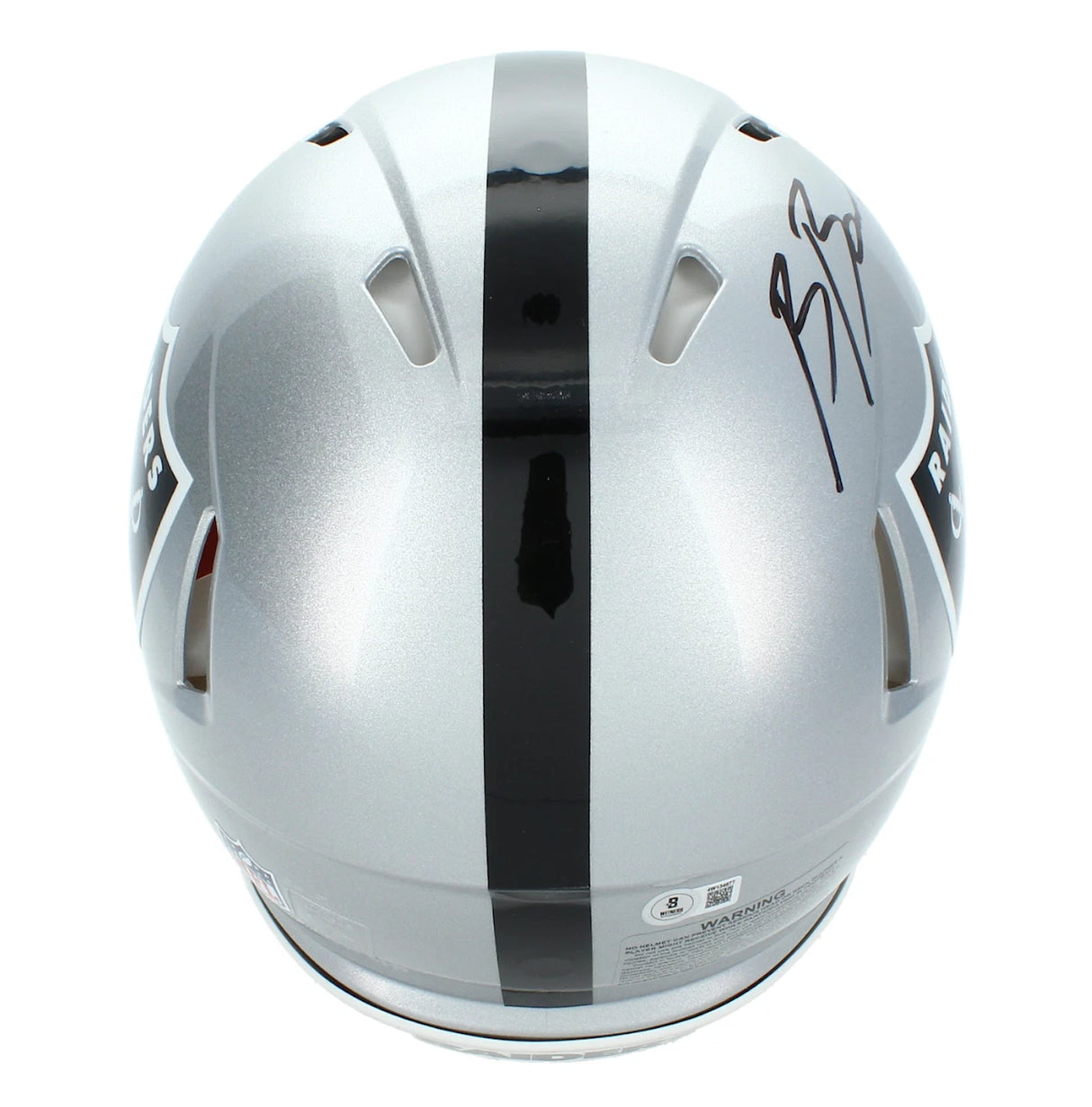 Brock Bowers Autographed Las Vegas Raiders Speed Authentic Helmet Beckett Witnessed