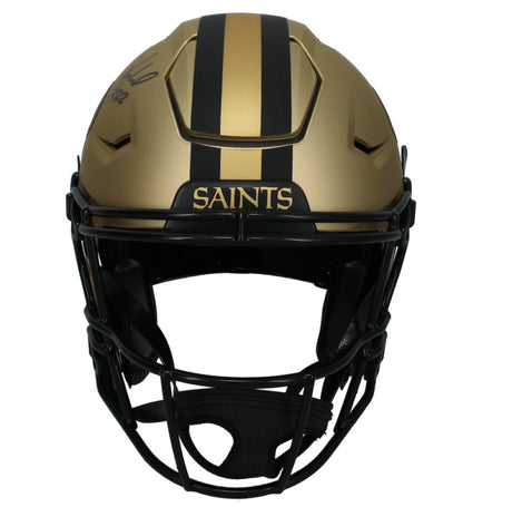 Rashid Shaheed Autographed New Orleans Saints RAVE Speedflex Authentic Helmet Beckett Witnessed