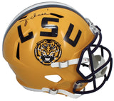 Ja'Marr Chase Autographed LSU Tigers Yellow Speed Full Size Helmet Fanatics