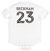 DAVID BECKHAM Autographed Inter Miami CF Adidas 2020 White Authentic Jersey PANINI