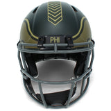Michael Vick Autographed Philadelphia Eagles 2025 Salute to Service Speed Authentic Helmet Beckett Witnessed