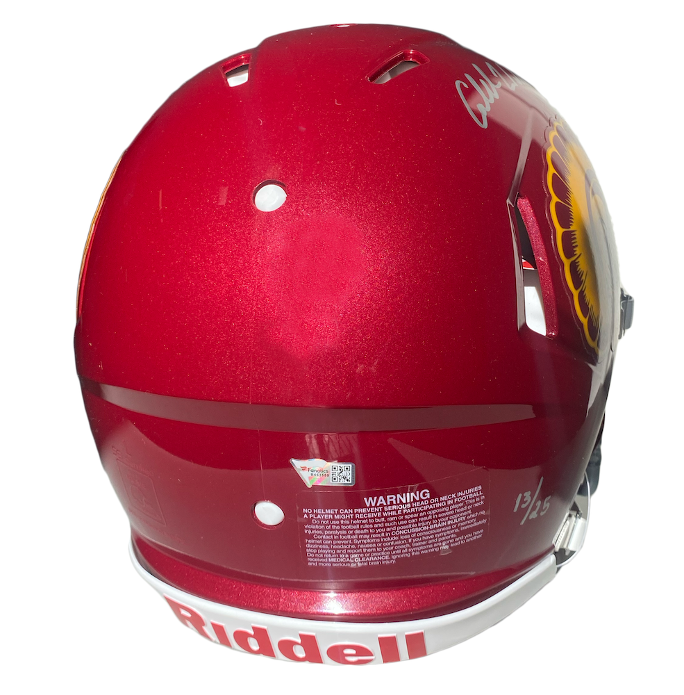 CALEB WILLIAMS Autographed/Multi-Inscribed "Fight On! Superman" USC Trojans Speed Authentic Helmet FANATICS LE 13/25