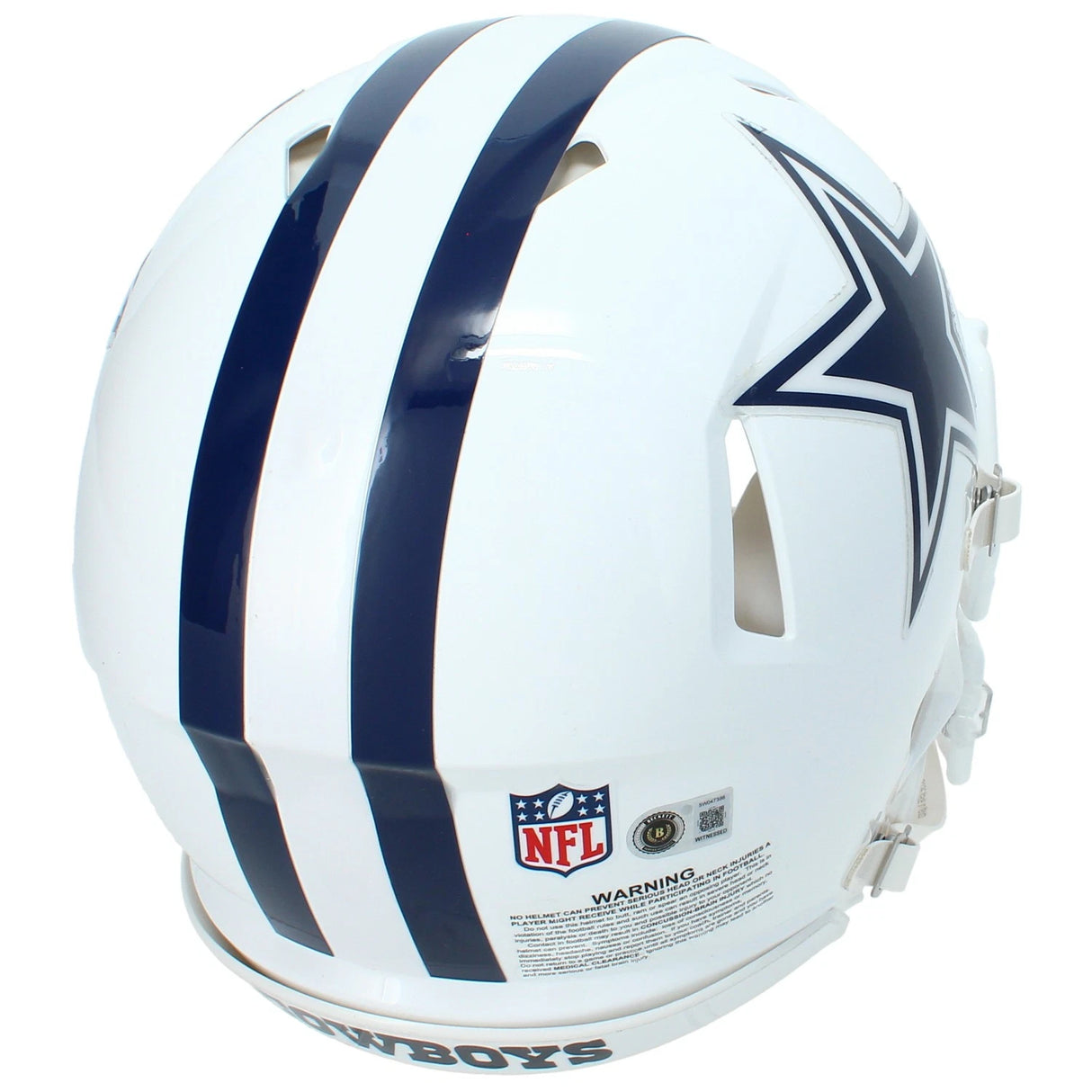 Brandon Aubrey Autographed Dallas Cowboys White 2022 Alternate Speed Authentic Helmet Beckett Witnessed