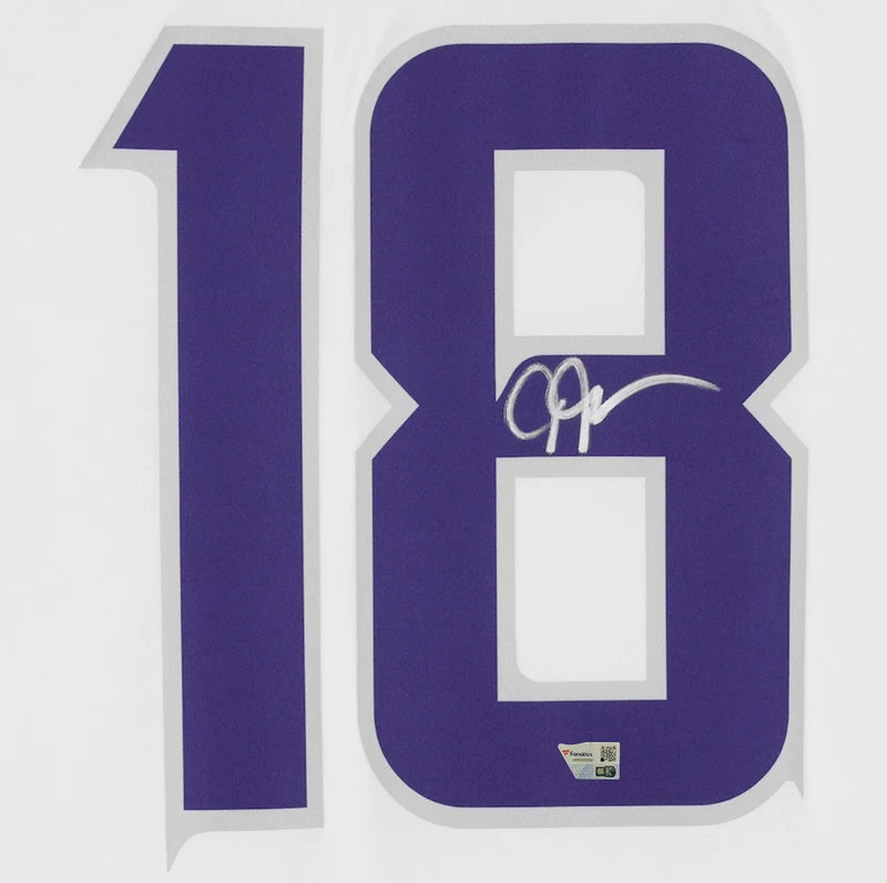 Justin Jefferson Autographed Minnesota Vikings White Alternate Nike Vapor F.U.S.E. Limited Jersey Fanatics