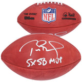 Tom Brady Autographed/Inscribed "5x SB MVP" Official NFL Duke Football Fanatics
