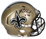 Rashid Shaheed Autographed New Orleans Saints Speed Authentic Helmet Beckett Witnessed