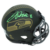 Jadarian Price Autographed Seattle Seahawks 2025 Salute to Service Speed Mini Helmet Beckett Witnessed