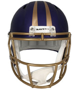Ed Reed Autographed Baltimore Ravens Purple 2024 Alternate Speed Full Size Helmet Beckett Witnessed