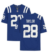 Jonathan Taylor Autographed Indianapolis Colts Blue Nike Limited Jersey Fanatics