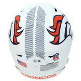 John Elway Autographed Denver Broncos White 2024 Alternate Speedflex Authentic Helmet Beckett Witnessed