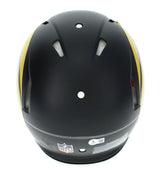 Matthew Stafford Autographed Los Angeles Rams Black Rivalries Speed Authentic Helmet Beckett Witnessed
