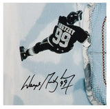Wayne Gretzky / Grant Fuhr Autographed "Aerial Assault" 16" x 20" Photograph LE